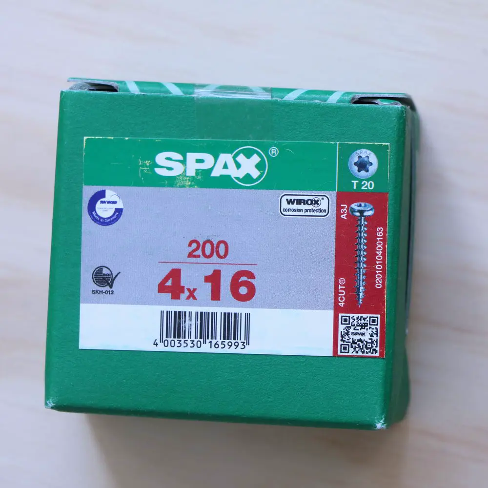 Spax 4.0 x 16 mm, CP, T20