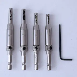 Kit de brocas autocentradas