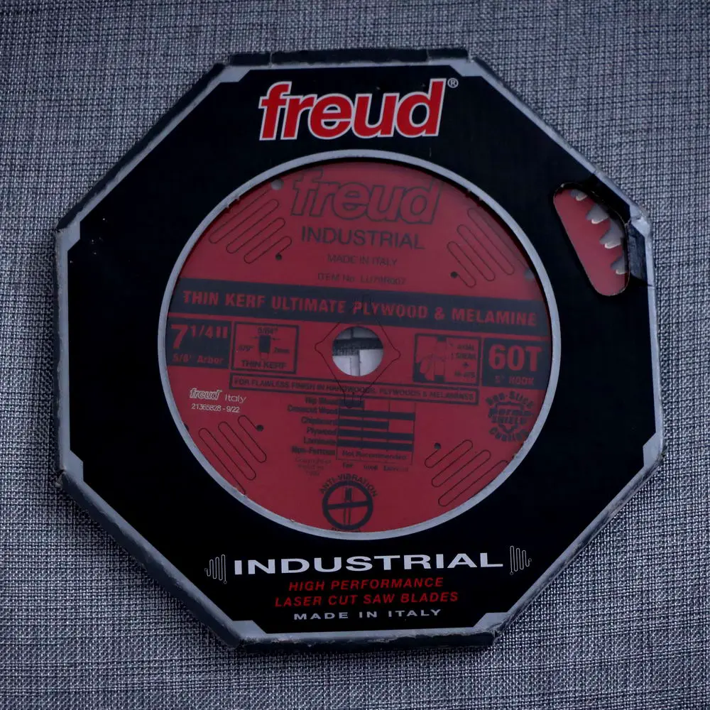 Disco 7-1/4 para melamina 60 dientes