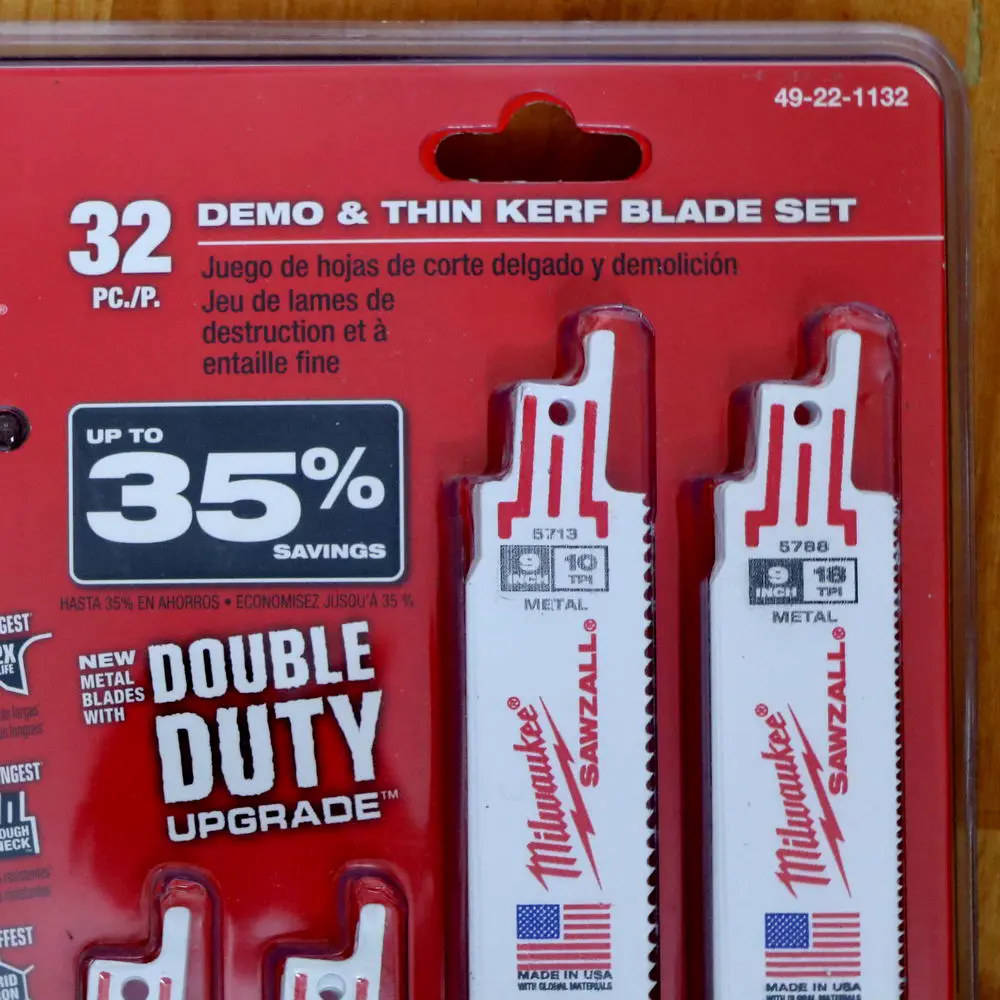 Kit de 32 hojas sierra sable