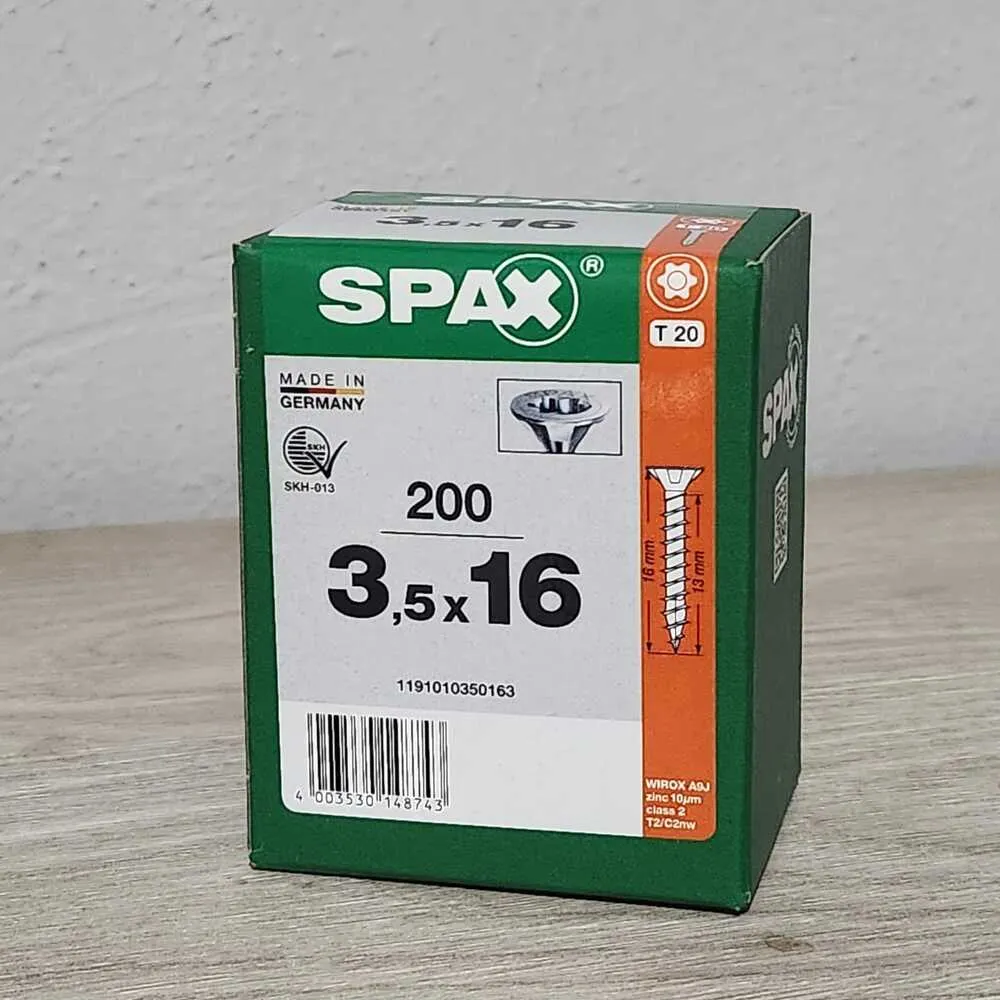 Spax 3.5 x 16 mm, T20