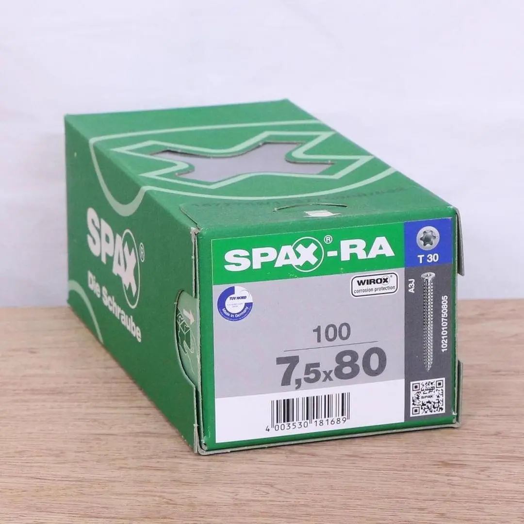 Spax-RA 7,5 x 80 mm, T30